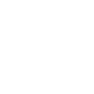 White line icon of a person and a house in a speech bubble